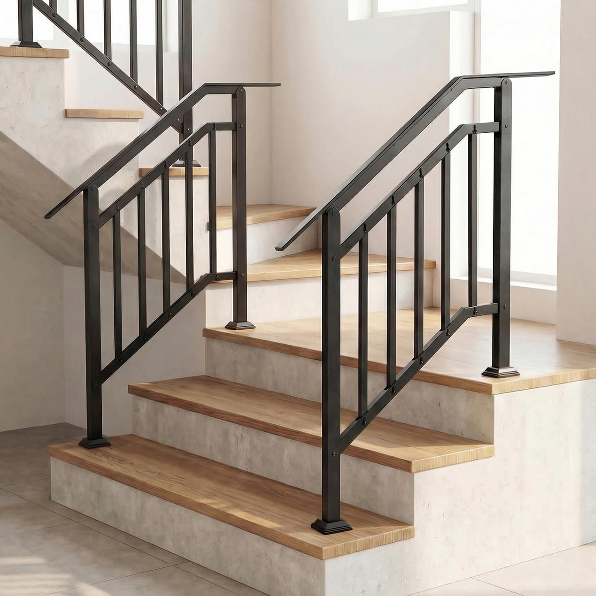 2 Pack Outdoor Handrails for Stairs