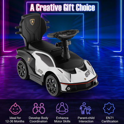 Kids Licensed Lamborghini Ride on Car with Push Handle