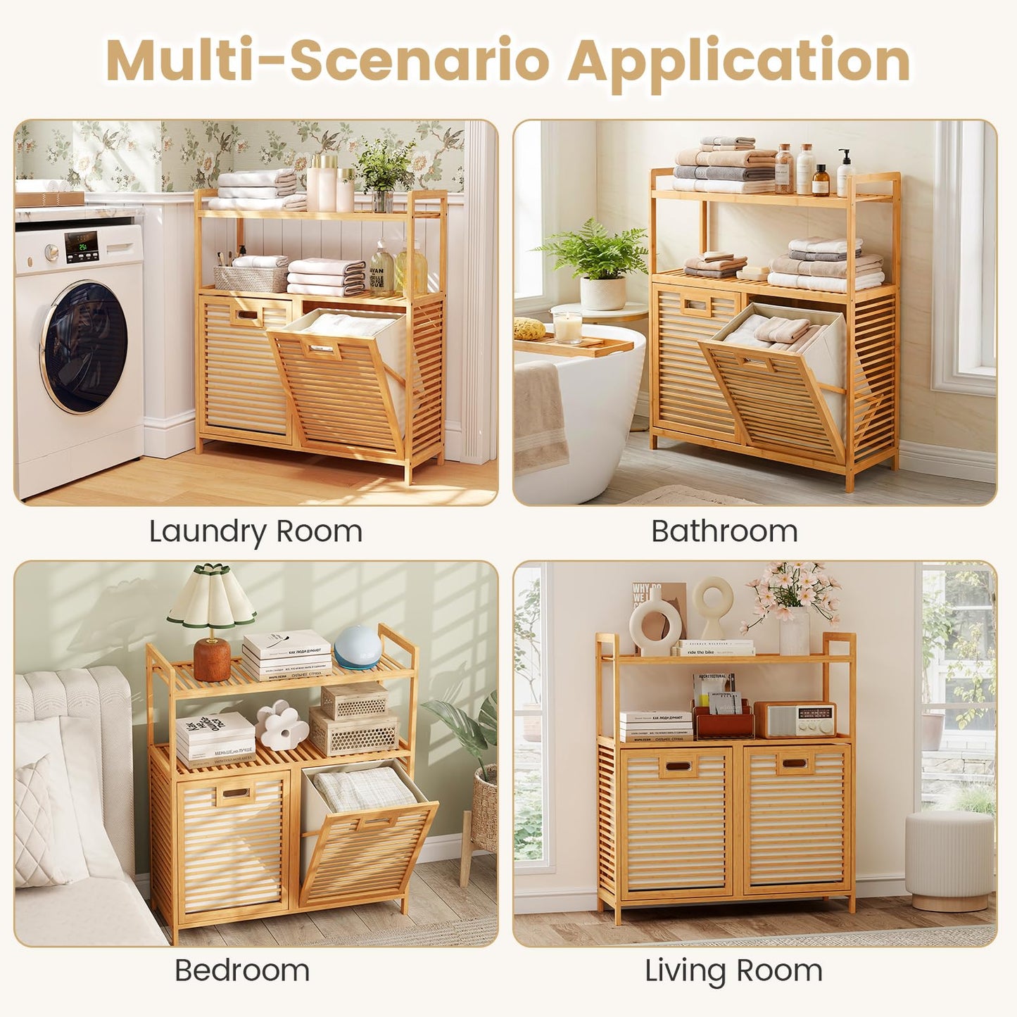 Tilt Out Laundry Basket, Pull Out Laundry Hamper