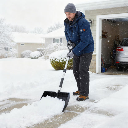 Snow Shovel for Driveway Car, Large Capacity Snow Removal Tool