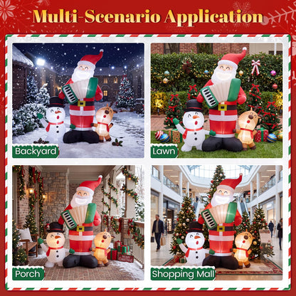 Inflatable Christmas Santa Claus, 8FT Self Inflating Xmas Decoration