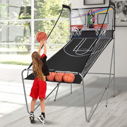 Dual Shot Electronic Foldable Basketball Arcade Game