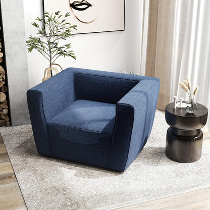Inflatable Sofa Portable Blow Up Couch with Detachable Cover Single Lounger Air Sofa Chair