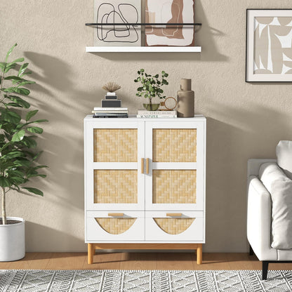 2 Door Sideboard Buffet Cabinet Accent Floor Storage Cabinet