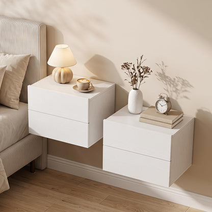 Floating Bedside Table, Small Wall Mounted Nightstand