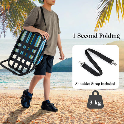 2 Pack Lightweight Folding Camping Chairs with Cushion