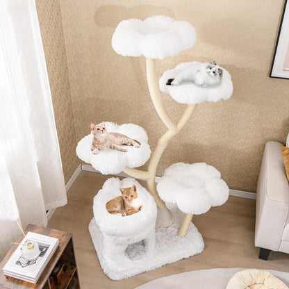 162cm Multi-Level Cats Climbing Tower with Condo for Indoor Kittens