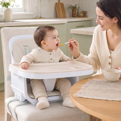 4-in-1 Convertible Baby High Chair with Detachable and Adjustable Tray