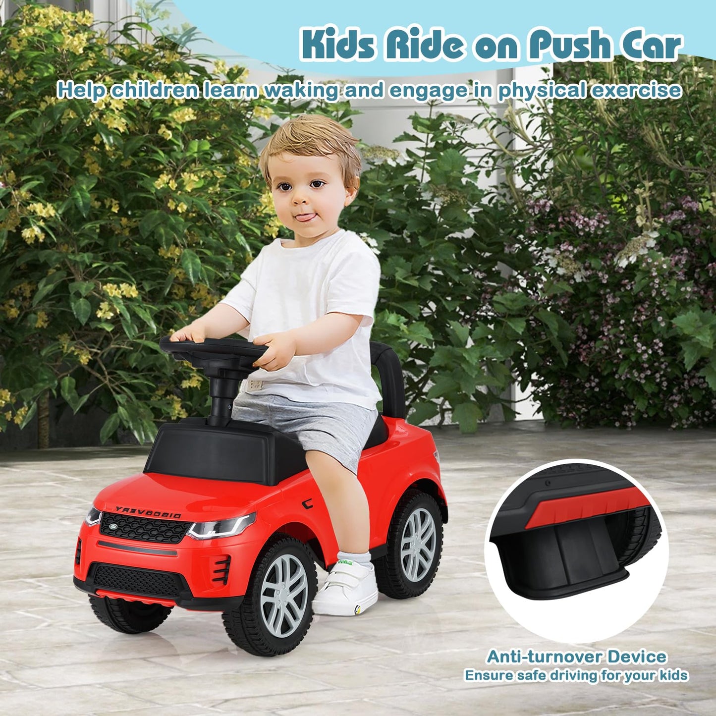 Kids Ride On Push Car Foot-to-Floor Walking Sliding Toy Car