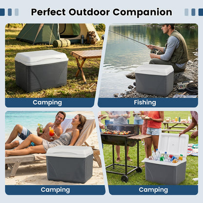 41 L Portable Hard Cooler Box, Heavy Duty Ice Chest
