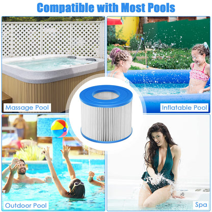 6pcs Replacement Swimming Pool Pump Spa Filters