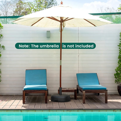 30KG Water and Sand Fillable Umbrella Stand with Built-in Handle