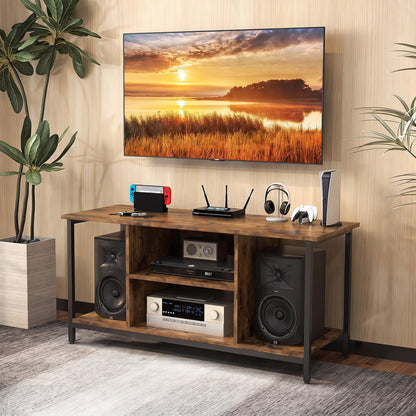 TV Stand Cabinet for 50 Inch TVs, with Power Outlets