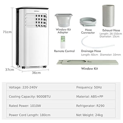 9000BTU Portable Air Conditioner