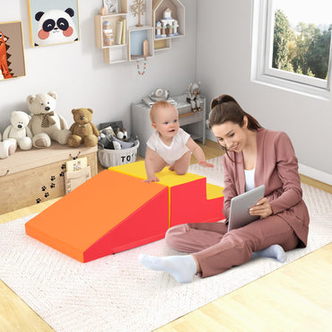 2-Piece Step and Slide Climber for Infants and Toddlers