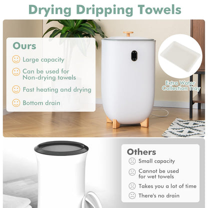 20/35L Large Towel Warmer Bucket with PTC Heater and Fragrant Disc Holder