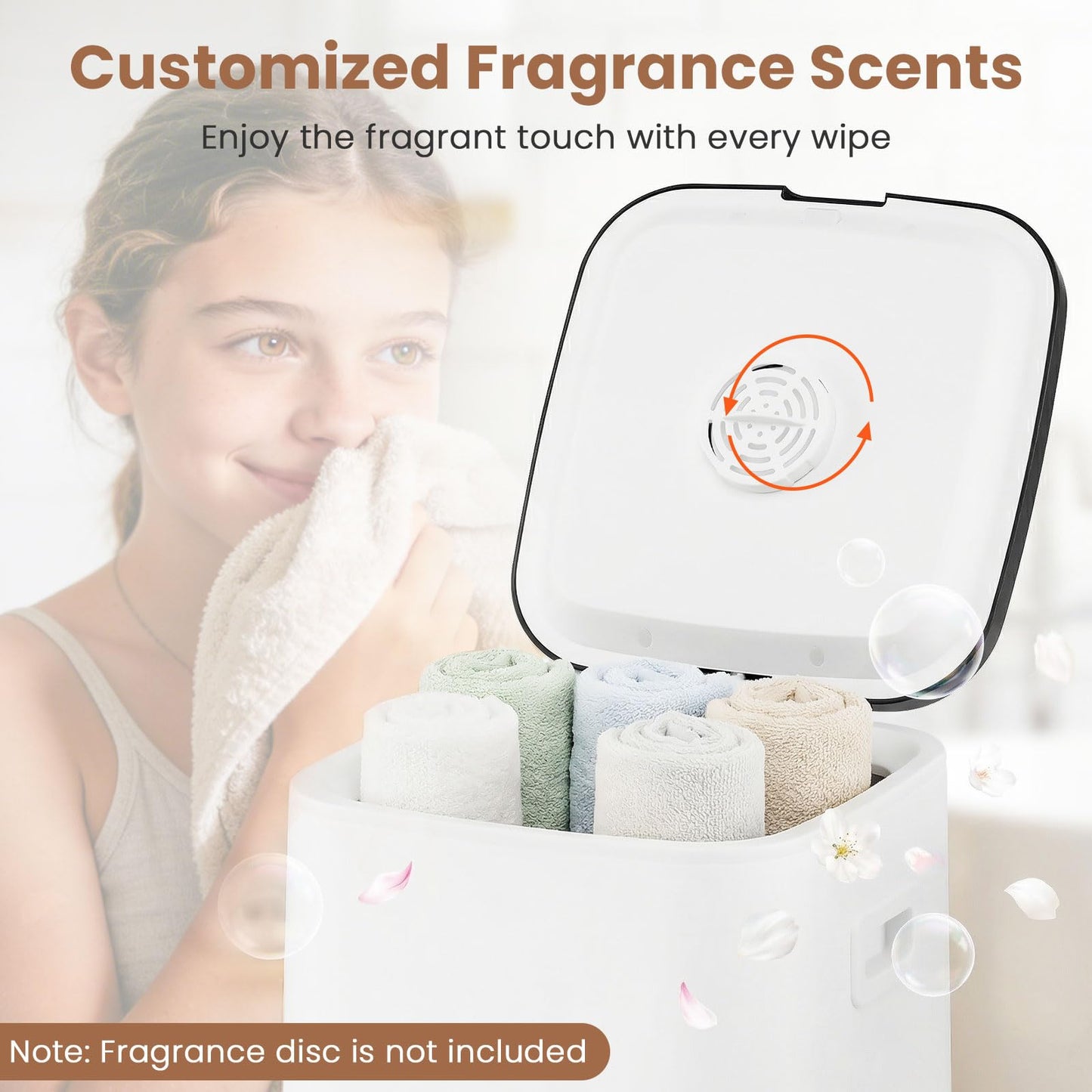 23L Towel Warmer Bucket Large Hot Towel Heater with Child Lock