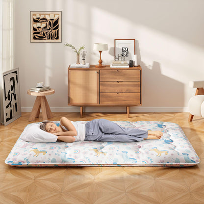 Japanese Floor Mattress with Washable Cover and Carry Bag