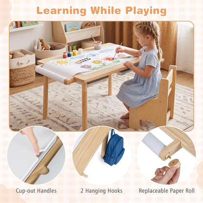Sensory Table Set Kids Activity Table and Chair Set with Adjustable Height