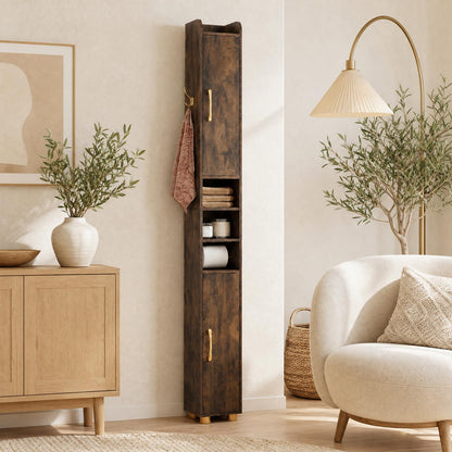 Tall Bathroom Cabinet, Slim Bathroom Storage