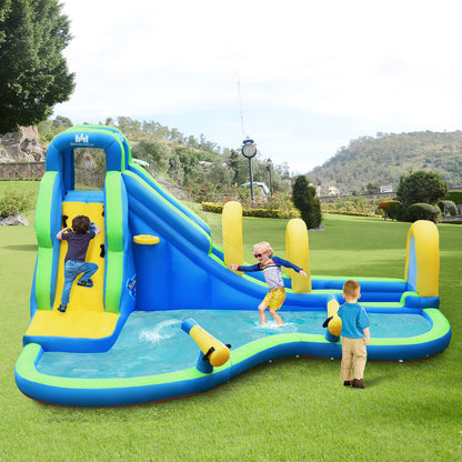 Inflatable Water Slide, Jumping Bouncy Castle with Water Guns