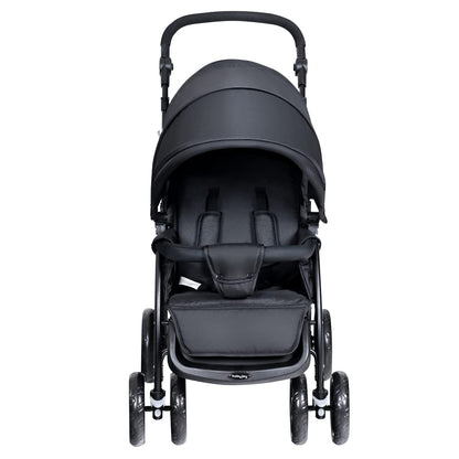 Foldable Twin Tandem Stroller with Adjustable Backrest