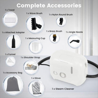 1600W Portable Steam Cleaner with 1L Water Tank