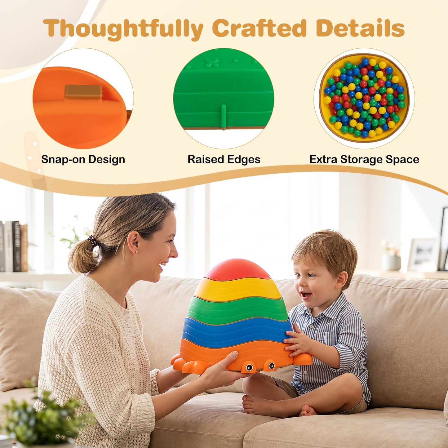 Kids Stepping Stones, Stackable Balance Blocks