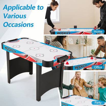 Air Hockey Table with LED Scoreboard and Powerful 12V Motor