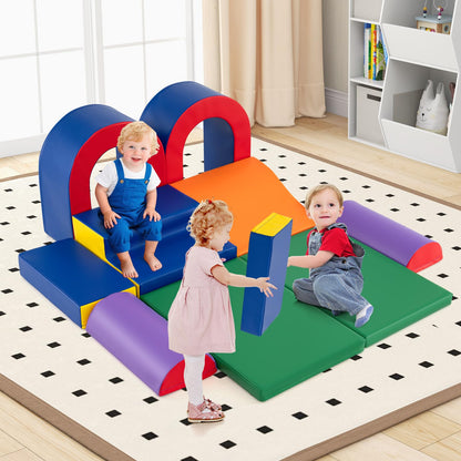 10-Piece Foam Climbing Blocks for Crawling Climbing and Sliding