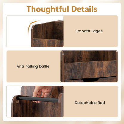 3 Drawers Mobile File Cabinet, Lateral Storage Chest