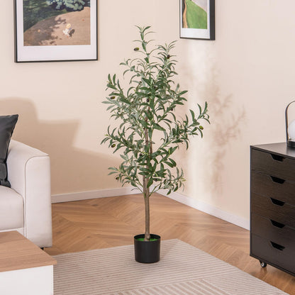 130cm Tall Artificial Olive Tree with Realistic Fruits