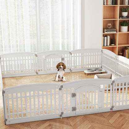 6-Panel 60cm Plastic Dog Playpen for Medium and Small Dogs