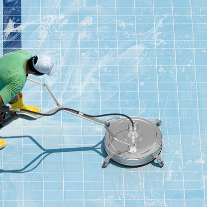 GiantexUK 21’’ Pressure Washer Surface Cleaner 4000 PSI Flat Floor Cleaning Washer with 3/8" Quick Connector