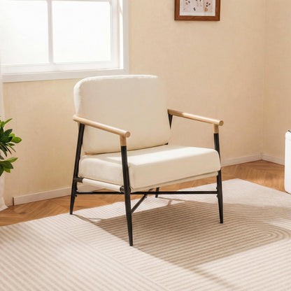 Modern Lounge Chair with Removable Zippered Cushions