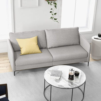 Modern Loveseat 3-Seater Upholstered Sofa with Washable Cushion Covers