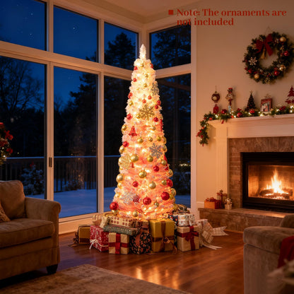 Artificial Christmas Tree with 392 Flocked Branch Tips