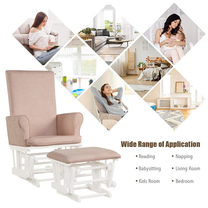 Nursing Glider and Footstool