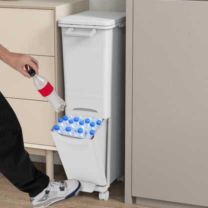 3 in 1 Recycling Bins for Kitchen Waste Separation Systerm with 3 Compartments