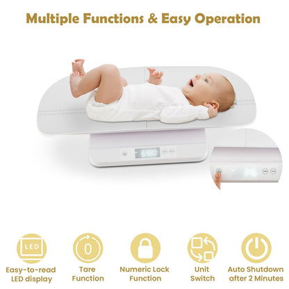Baby Scale with Detachable Tray Infant Scale Weight Digital for Body Weight & Height Measurement