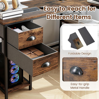L-Shaped Corner Computer Desk, Space Saving Home Office Workstation