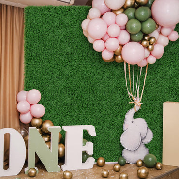 12 Pieces 50 x 50cm Artificial Grass Wall Panels for Garden Yard Balcony Home