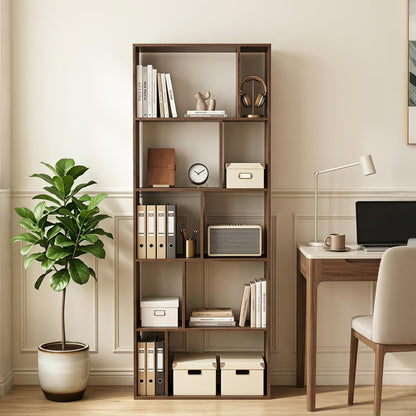 Wooden Bookcase Storage Rack with Anti-Toppling Device