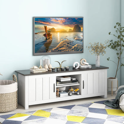 Wooden TV Cabinet Media Entertainment Center for TVs up to 65 Inches