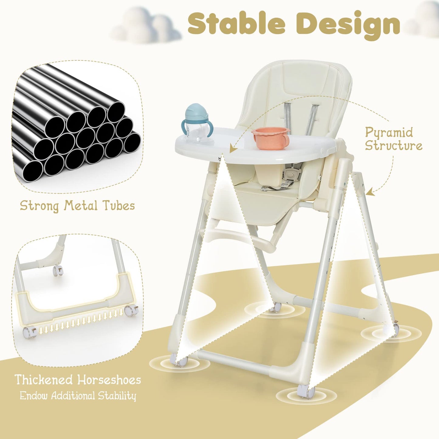 Giantex Foldable Highchair for Babies and Toddlers