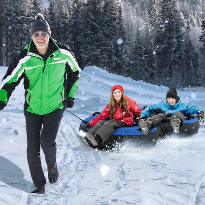 2-Person Inflatable Snow Tube for Adults Kids