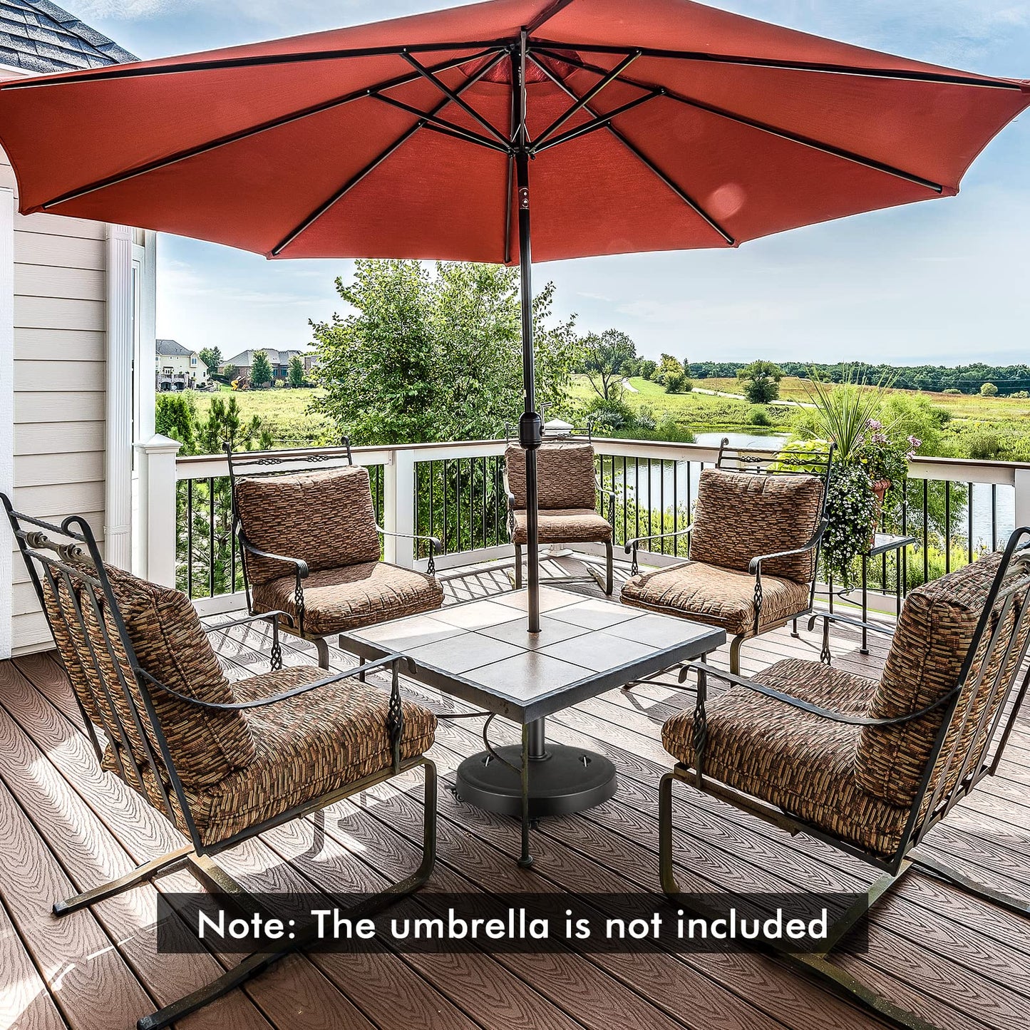 Heavy Duty Umbrella Stand Holder with Wheels