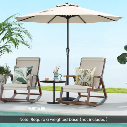 2.5M Heavy Duty Patio Umbrella with Crank Handle