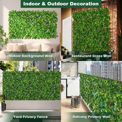 Expandable Fence Privacy Scree with Real Willow Frame