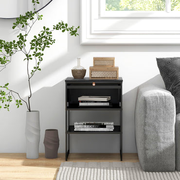 3-Tier Side Table with Storage Shelf for Living Room and Bedroom